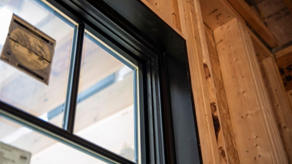 interior image of new construction home - close up of window