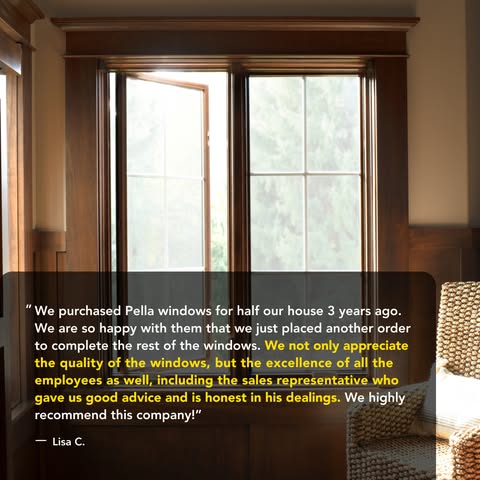 From quality craftsmanship to honest, helpful guidance, our team is committed to making your home upgrade as seamless as possible. 🏡 ✨ #PellaMidAtlantic #PellaWindows #CustomerFirst