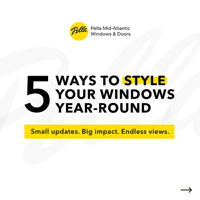Your windows are more than light and views. With a few small touches, they can become your favorite design moment in any season. From plants to textiles to cozy corners, here are five easy ways to style your windows all year long. 🪟 #PellaMidAtlantic #PellaWindows