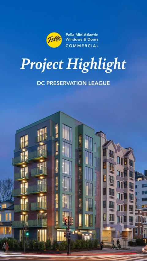 🏙️ Honoring history while building for tomorrow ✨
This mixed-use residential project by @teasswarrenarchitects in Washington, DC features Pella Reserve Contemporary casement windows and sliding doors. Developed for the @dcpresleague , the building blends modern design with historic sensitivity, the perfect project for our Pella Mid⁠-⁠Atlantic Commercial Team.🏛️
#PellaMidAtlantic #PellaCommercial #ProjectHighlight #PellaWindows