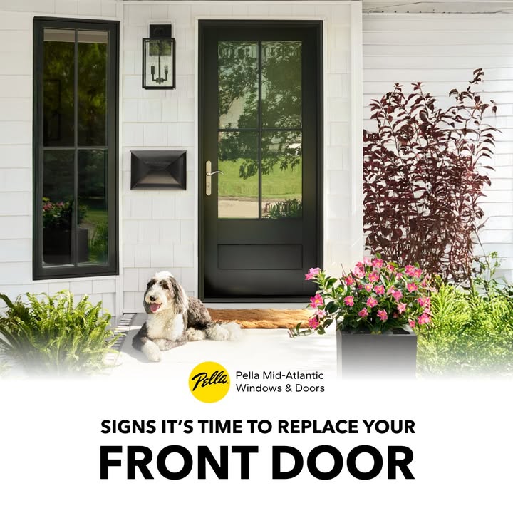A well-designed front door adds comfort, style, and peace of mind. Whether you’re updating your home or planning ahead, these are a few signs it might be time for something new. ✨ #PellaDoors #PellaMidAtlantic