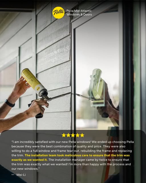 The details make all the difference. 💛

We’re proud to provide quality products, expert installation, and a team that’s committed to getting every detail just right.

#PellaMidAtlantic