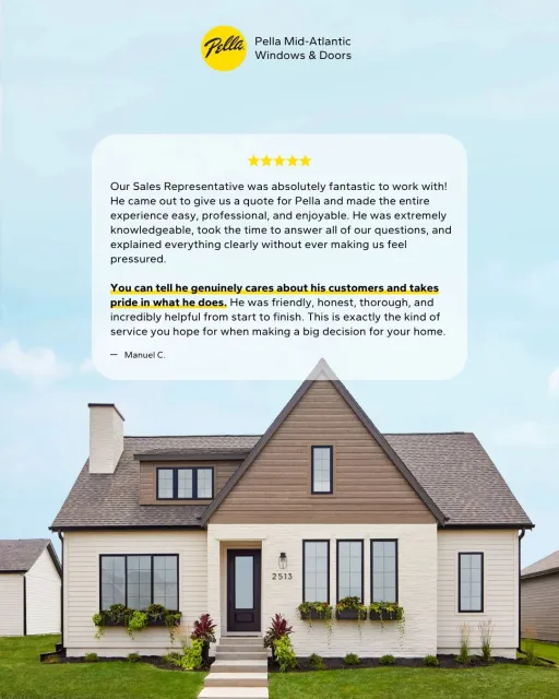 A successful project starts with understanding our customers’ needs.

Our team is committed to delivering honest guidance, thoughtful recommendations, and a seamless experience from consultation to completion.

#PellaMidAtlantic